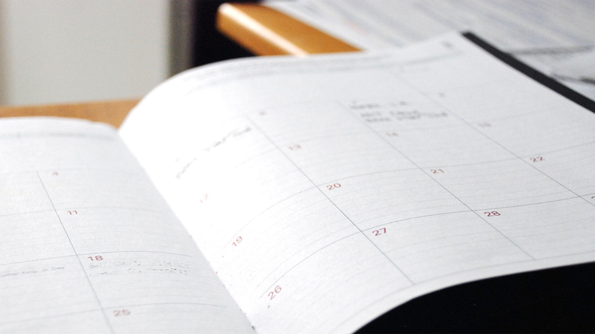 Terminkalender zur Terminvereinbarung beim Hautarzt